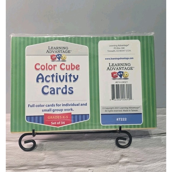 Learning Advantage Other - New Learning Advantage Color Cube Activity Cards Set Of 34 Cards Grades K-5...